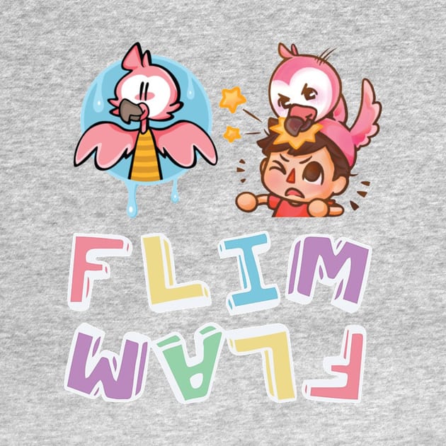 Flim Flam Flamingo Funny by kartika